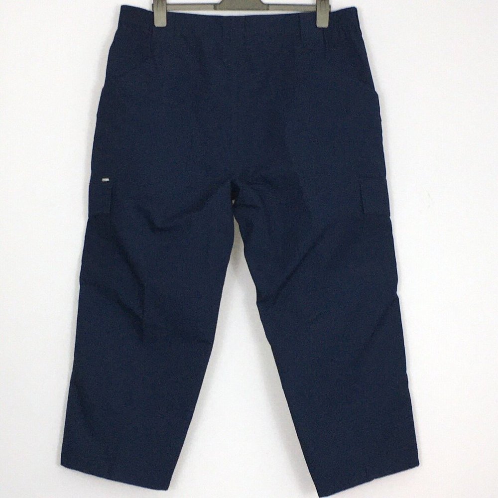 CQR Tactical Pants Mens 42W/30L Ripstop Dark Navy Cargo Pockets Elastic Waist - Picture 4 of 13